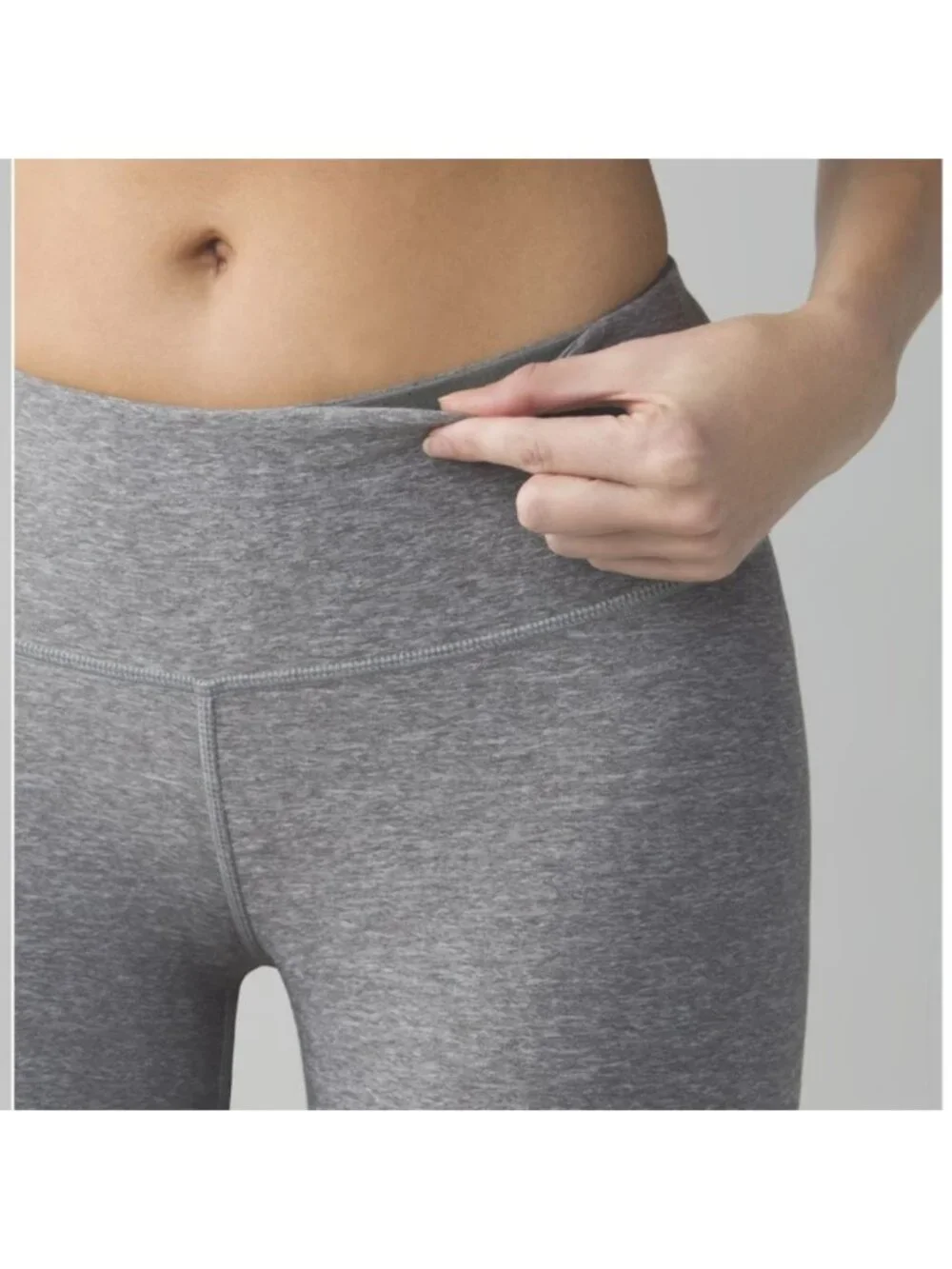 Lululemon Wunder Under Pant Heathered Slate like new condition